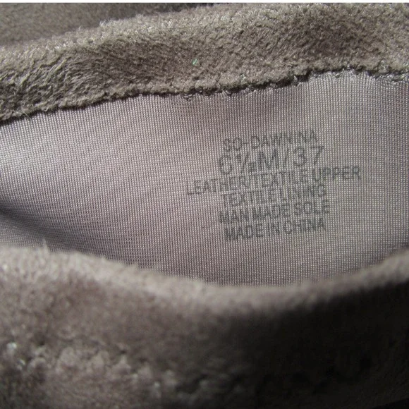 Sole Society Ankle Boots Faux Suede Taupe Block Heel Quiet Luxury 6.5 - Picture 8 of 9